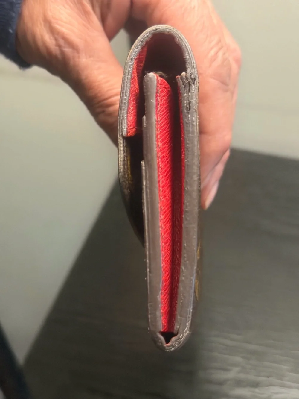Louis Vuitton Emily Wallet Monogram Canvas Red Interior Long Wallet Authentic - Picture 14 of 15